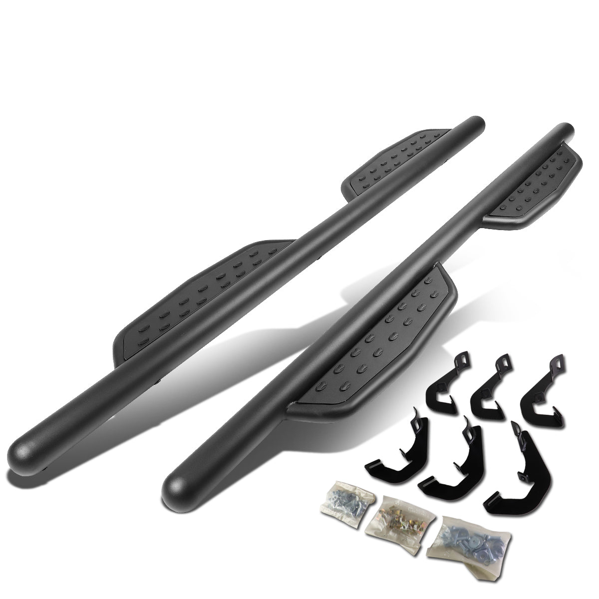 CAAP, 07-19 Chevy Silverado GMC Sierra Extended Cab 3"OD Tubing Nerf Step Bars - Aluminum