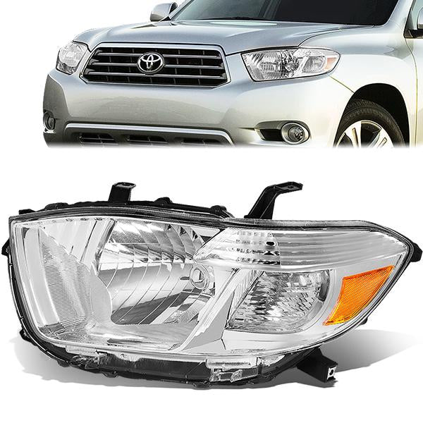 Nuvision Lighting, 08-10 Toyota Highlander Left/Driver Side Headlight - Factory Style - TO2518117