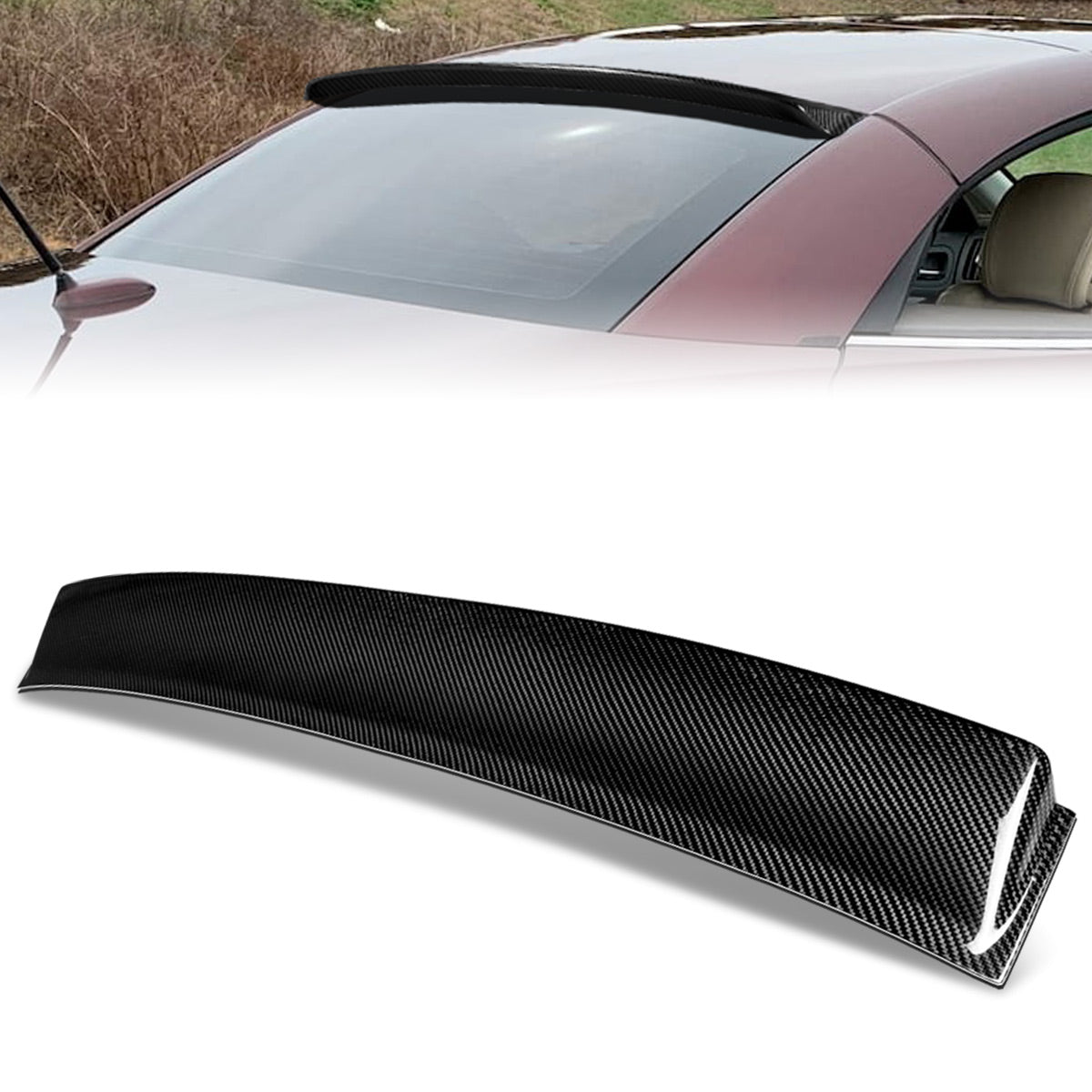 Stay Tuned Performance, 08-13 Infiniti G37 Coupe Rear Window Roof Spoiler - Carbon Fiber