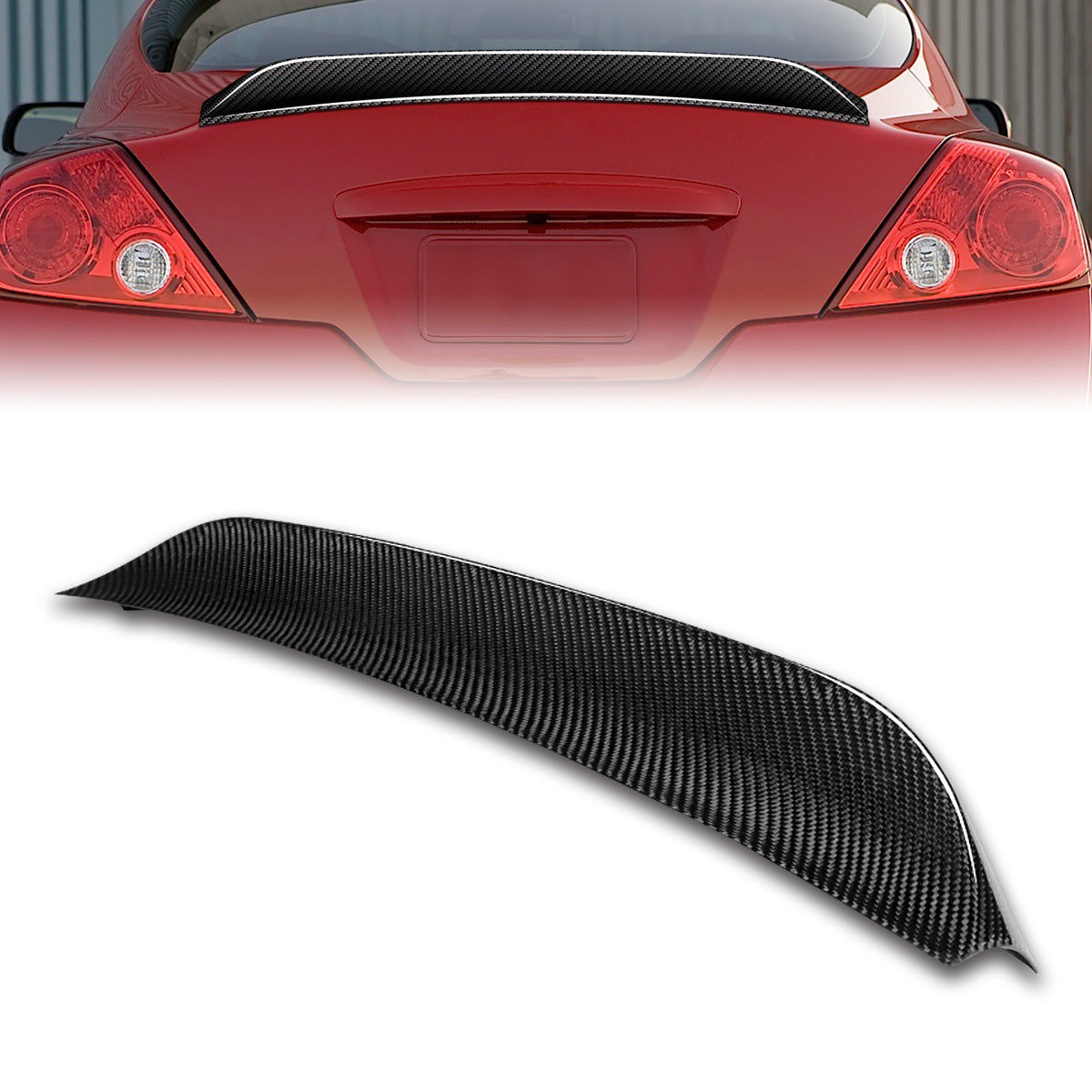 Stay Tuned Performance, 08-13 Nissan Altima Coupe NS-Style Rear Trunk Lid Spoiler - Carbon Fiber