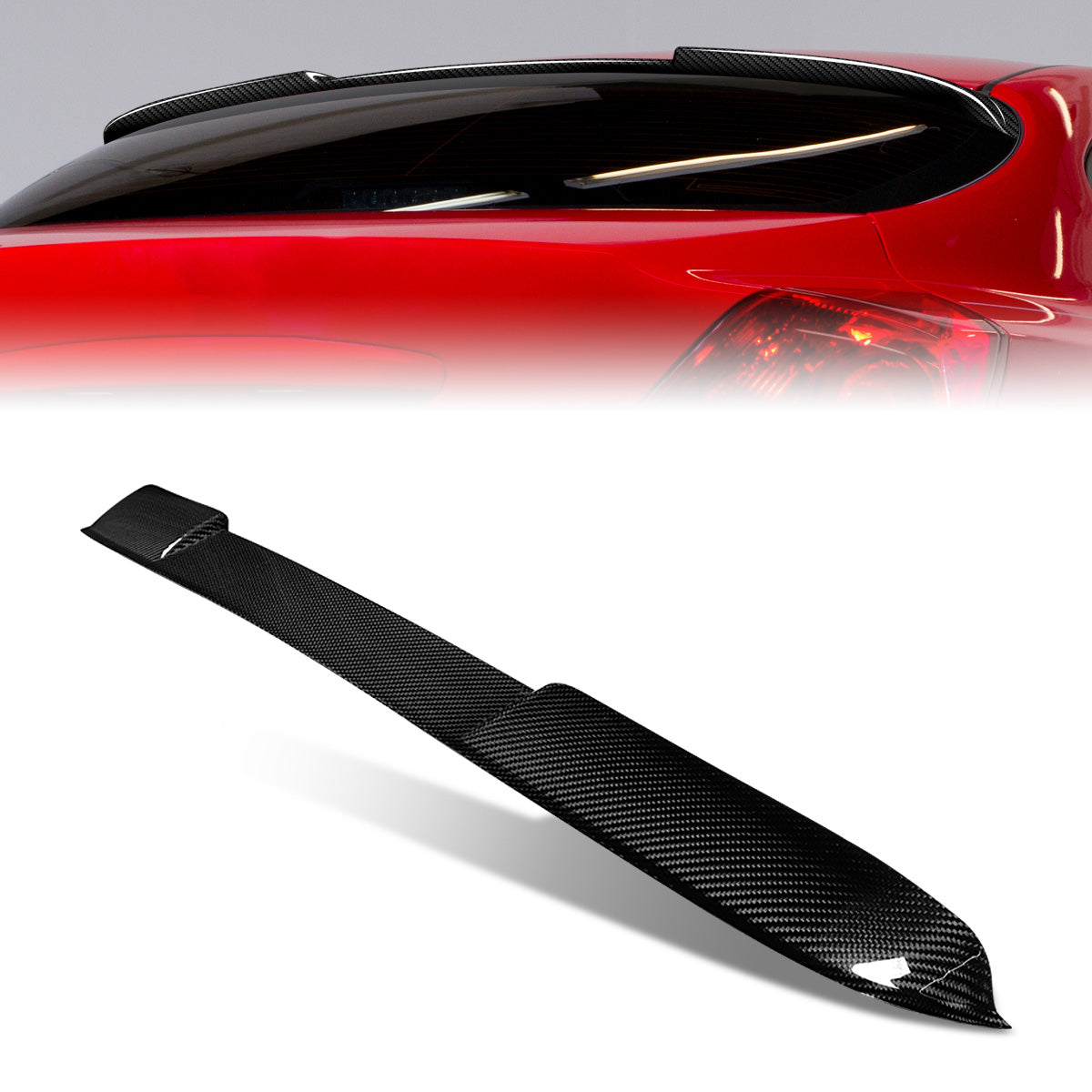 Stay Tuned Performance, 08-13 Nissan Altima Coupe Rear Window Roof Spoiler - Carbon Fiber