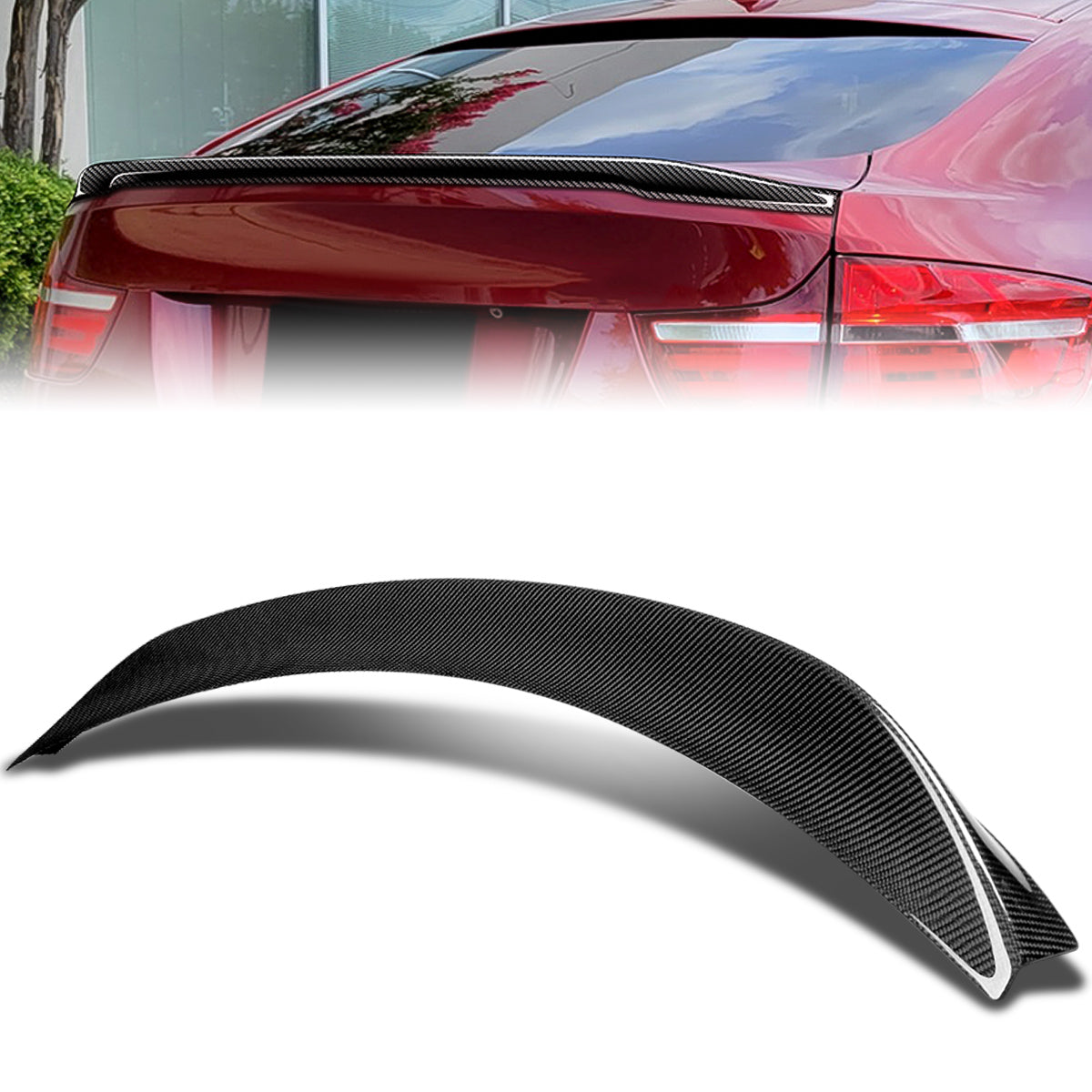 Stay Tuned Performance, 08-14 BMW X6 E71 P2-Style Trunk Lid Spoiler - Carbon Fiber