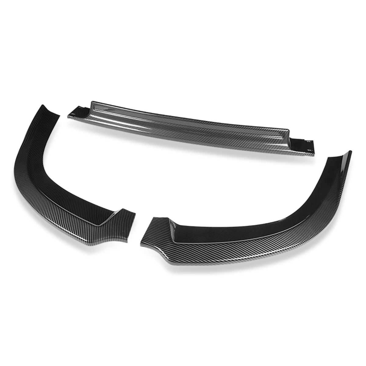 Stay Tuned Performance, 08-15 Mitsubishi Lancer RA-Style Front Bumper Lip - Carbon Fiber Look