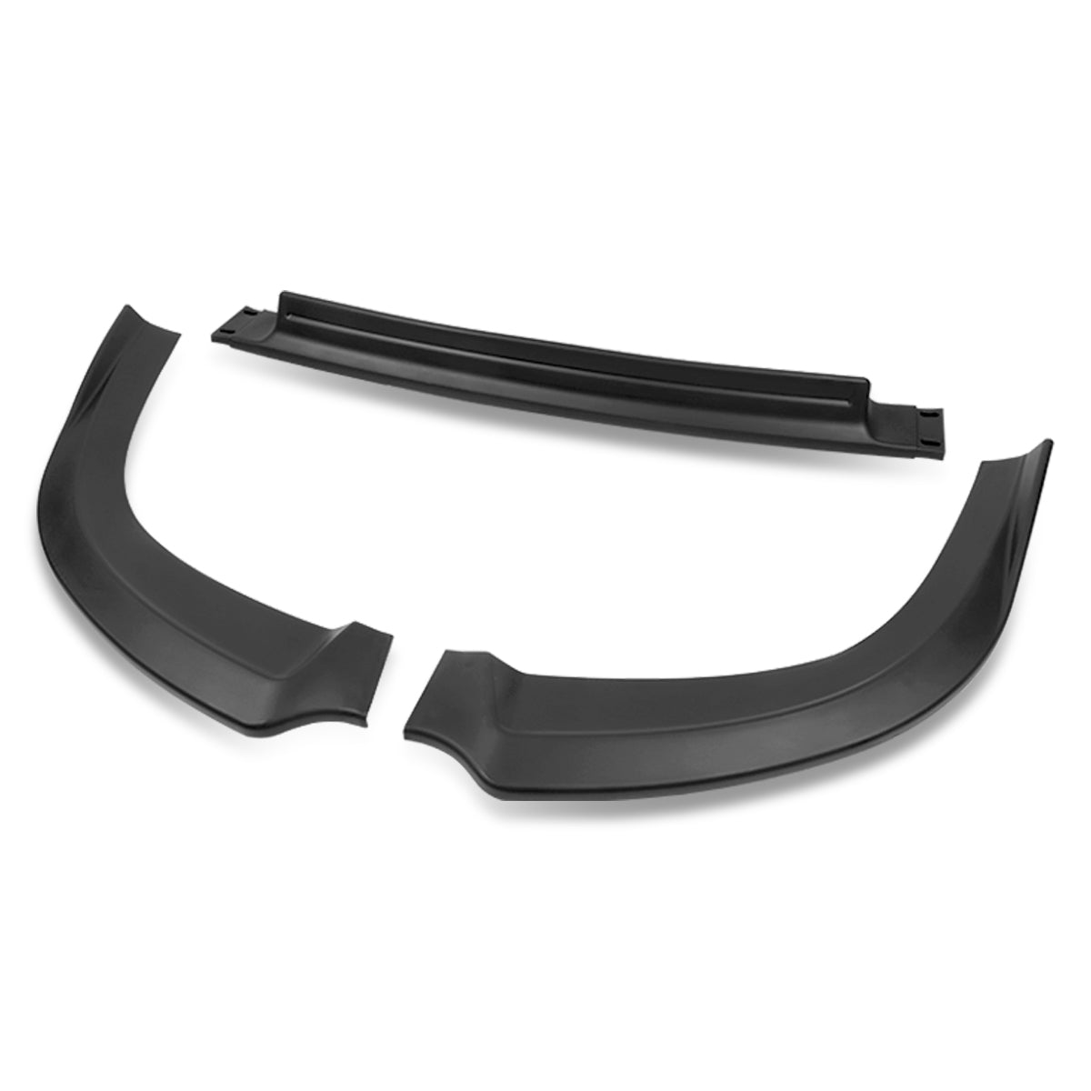 Stay Tuned Performance, 08-15 Mitsubishi Lancer RA-Style Front Bumper Lip - Matte Black