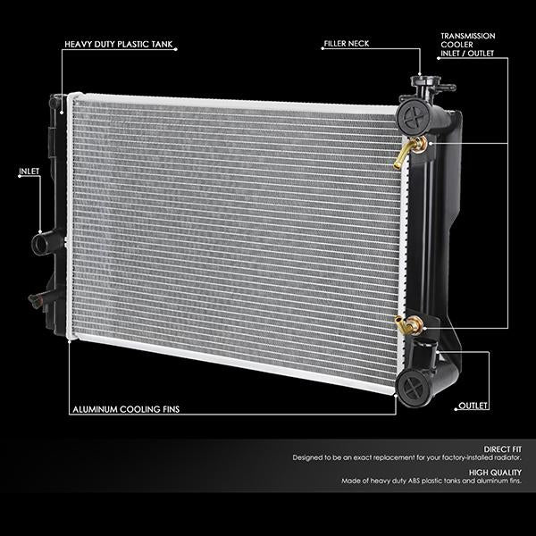 CAAP, 09-17 Toyota Corolla Matrix Pontiac Vibe 1.8L AT Aluminum Radiator - 13106