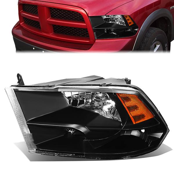 Nuvision Lighting, 09-18 Dodge Ram 1500 2500 3500 4500 5500 Left/Driver Side Headlight - Factory Style - CH2518135