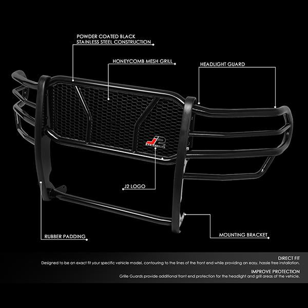 J2 Engineering, 09-18 Dodge Ram 1500 Brush Grille Guard - Moneycomb Mesh