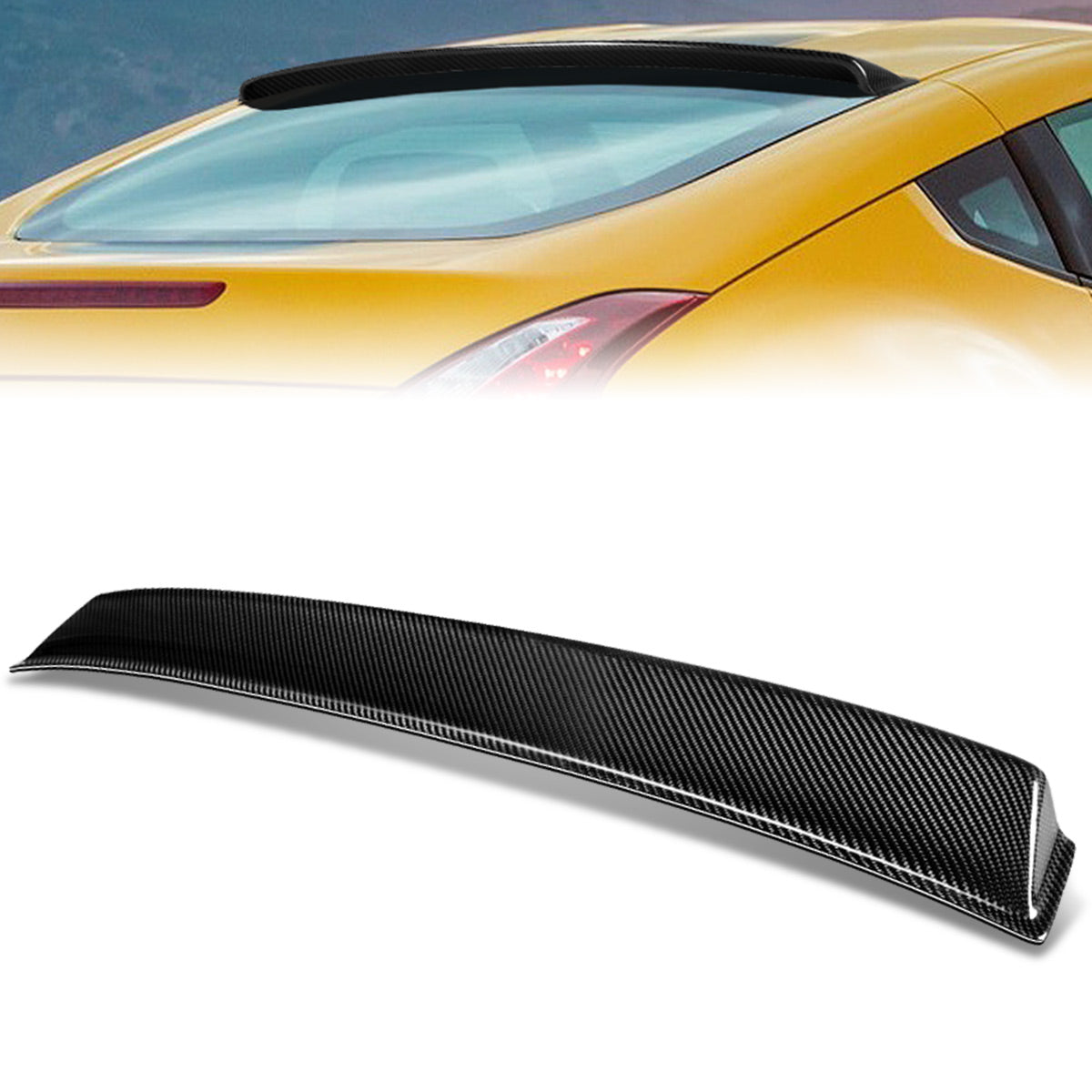 Stay Tuned Performance, 09-20 Nissan 370Z Coupe Rear Window Roof Spoiler - Carbon Fiber