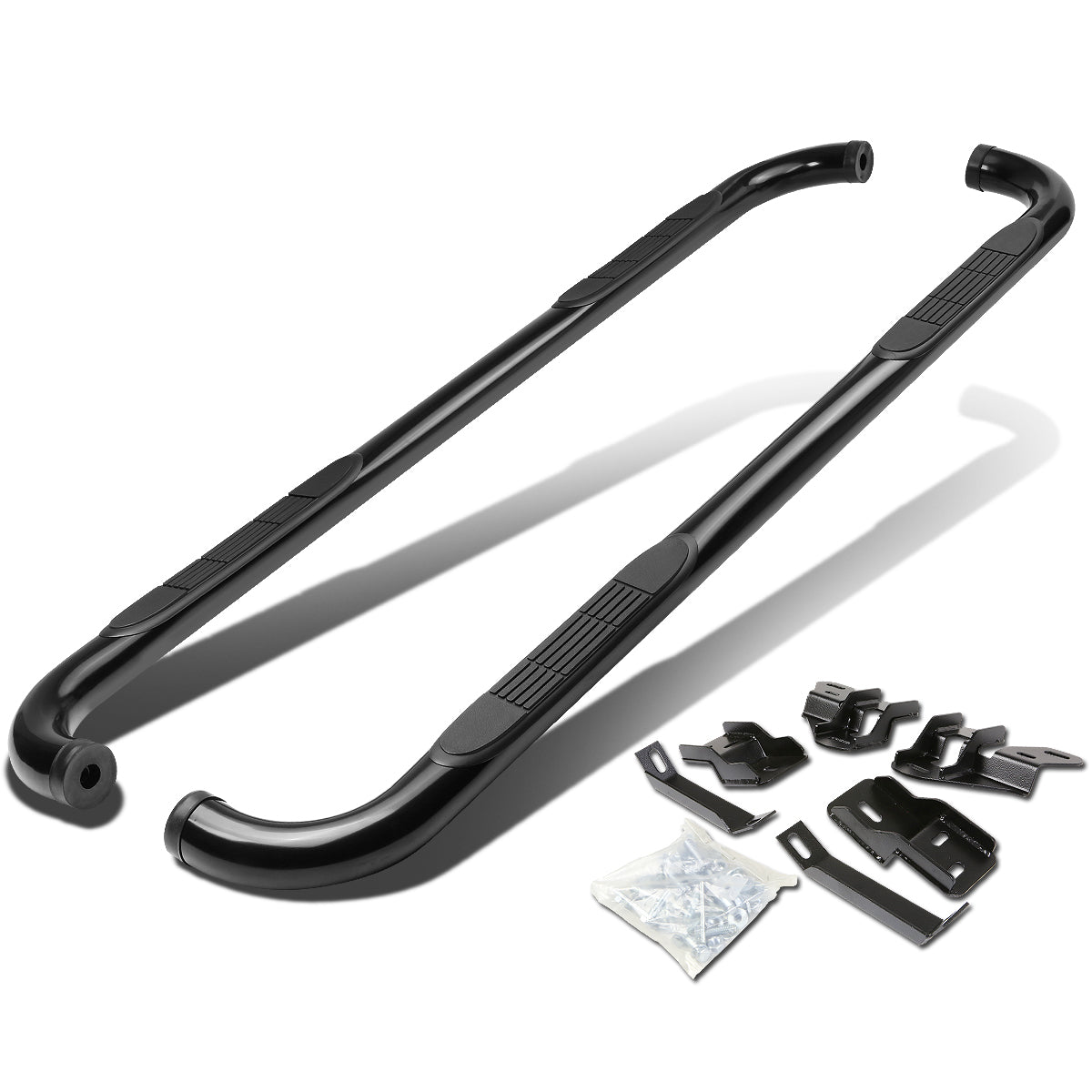 CAAP, 11-18 Ram 1500 2500 3500 Extended/Quad Cab 3"OD Side Step Nerf Bar - Steel - Black