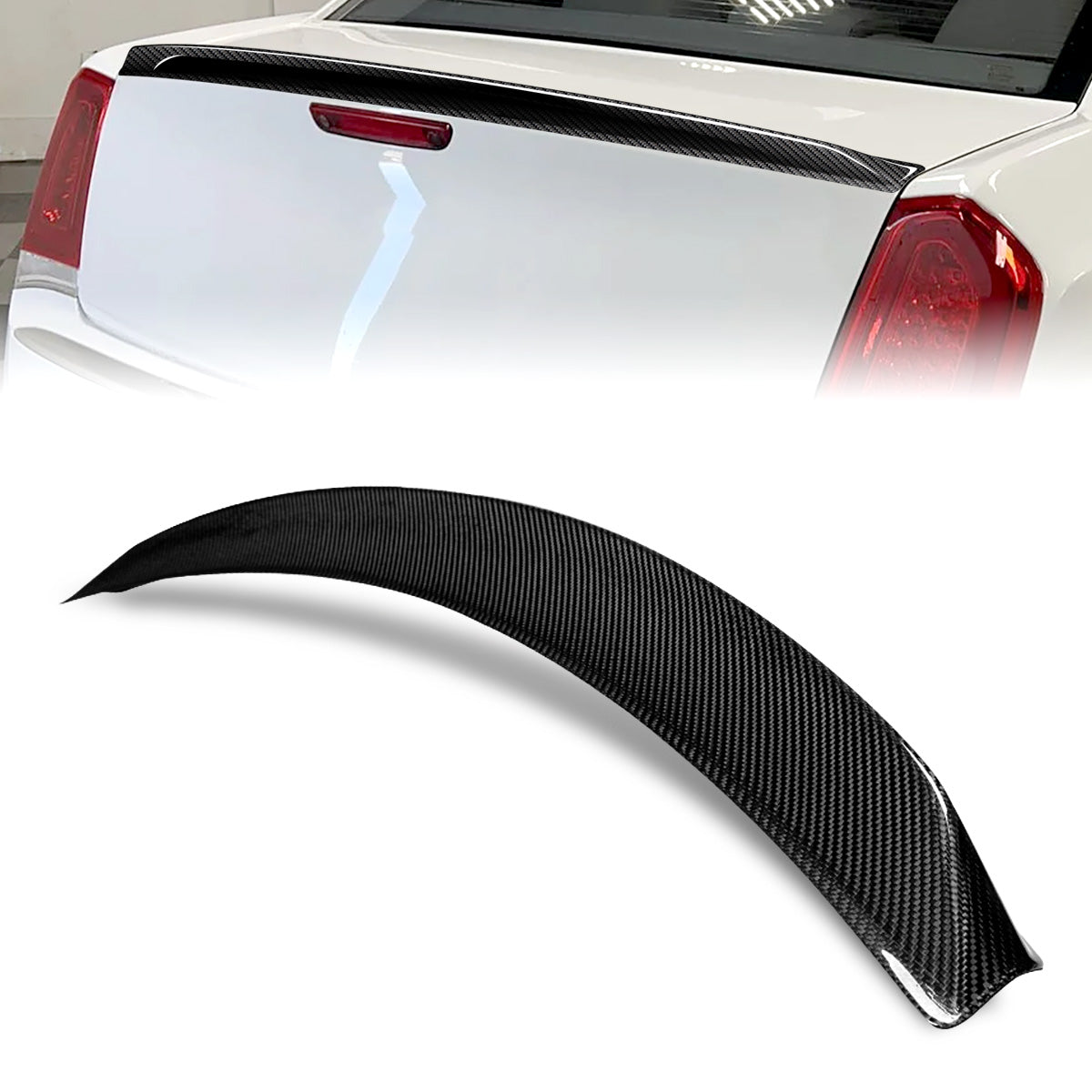 Stay Tuned Performance, 11-22 Chrysler 300 OE-Style Rear Trunk Lid Spoiler - Carbon Fiber