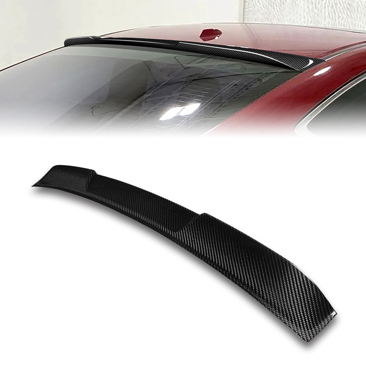 Stay Tuned Performance, 13-17 Honda Accord Coupe Rear Window Roof Spoiler - Carbon Fiber