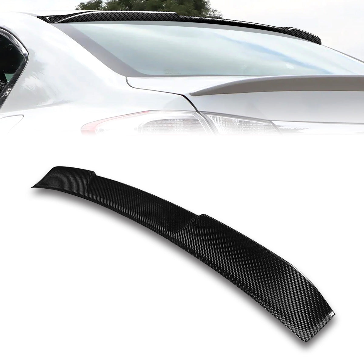 Stay Tuned Performance, 13-17 Honda Accord Sedan Rear Window Roof Spoiler - Carbon Fiber