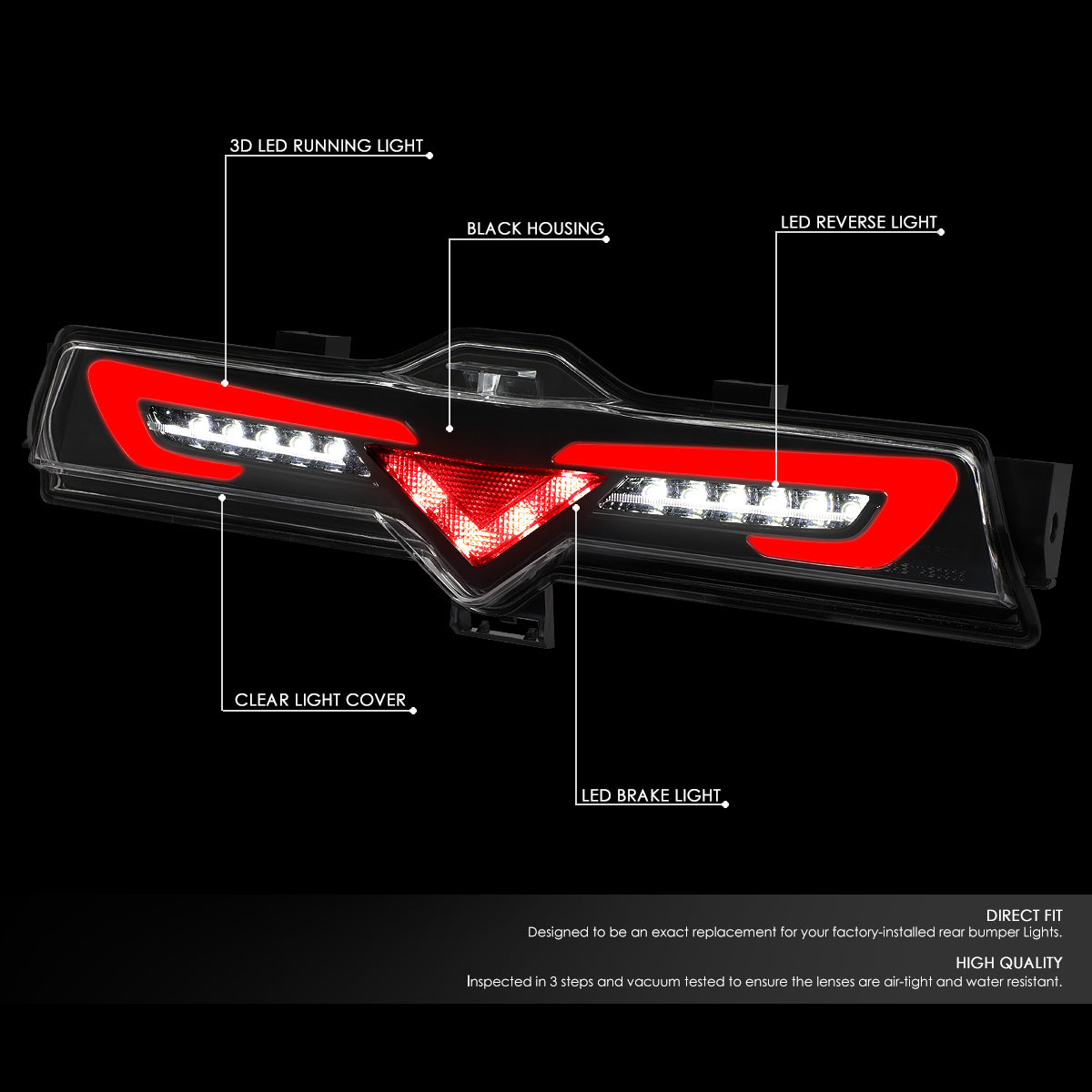 Nuvision Lighting, 13-19 Scion FRS Toyota 86 Subaru BRZ LED Bar Lower 3rd Brake Light - Red