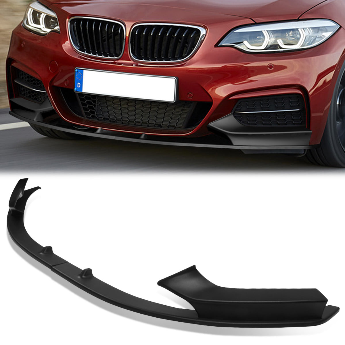 Stay Tuned Performance, 14-21 BMW 2-Series F22 F23 M-Sport Style Front Lip Spoiler