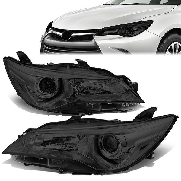 Nuvision Lighting, 15-17 Toyota Camry Projector Headlights - Smoked Housing Clear Corner