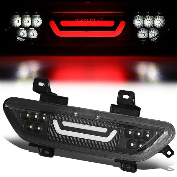 Nuvision Lighting, 15-18 Ford Mustang LED Bar 3rd Brake Light+Reverse Lamp - Black Housing