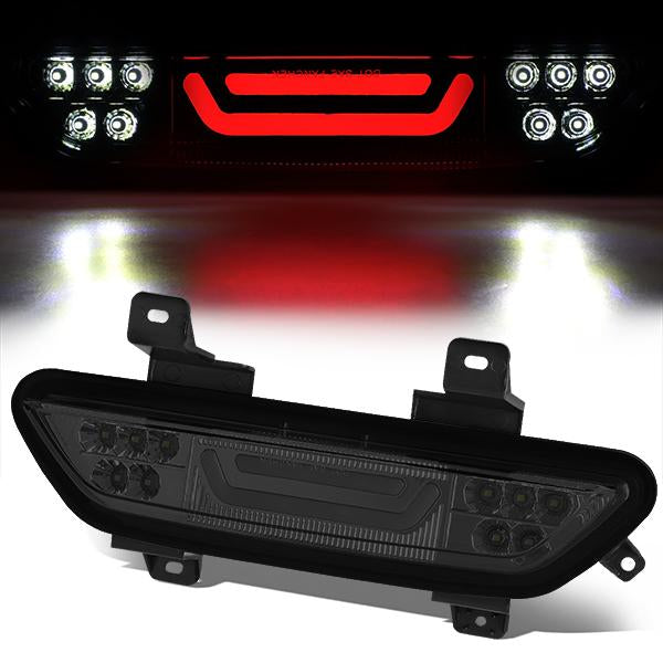 Nuvision Lighting, 15-18 Ford Mustang LED Bar 3rd Brake Light+Reverse Lamp - Smoked Lens