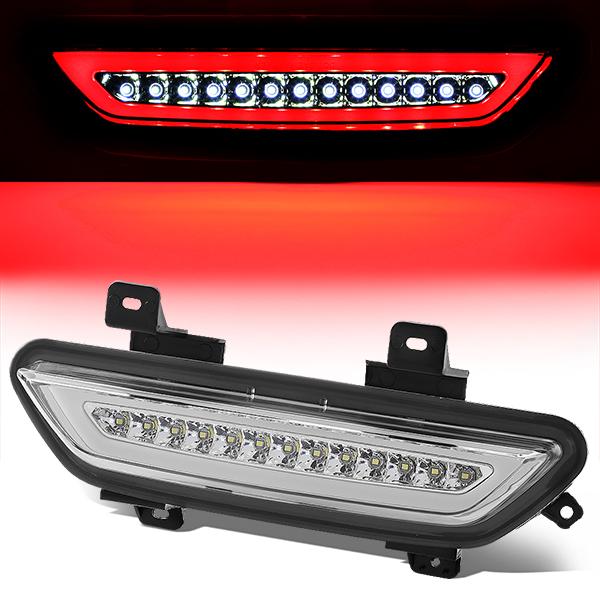 Nuvision Lighting, 15-18 Ford Mustang LED Tube Lower 3rd Brake Light - Clear Lens