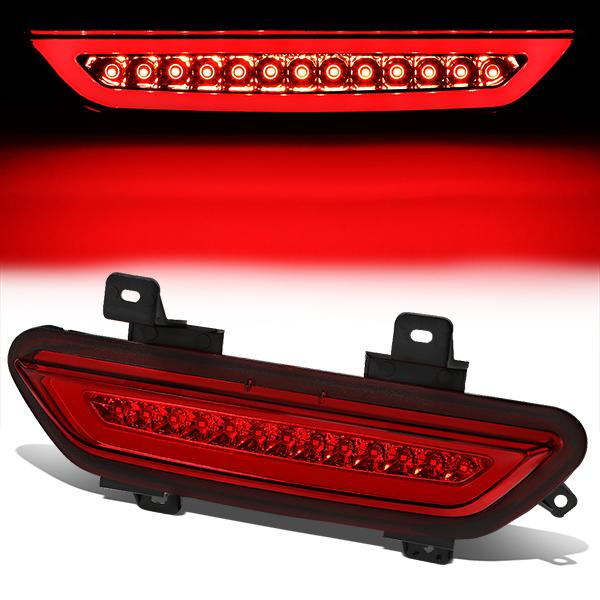 Nuvision Lighting, 15-18 Ford Mustang LED Tube Lower 3rd Brake Light - Red Lens