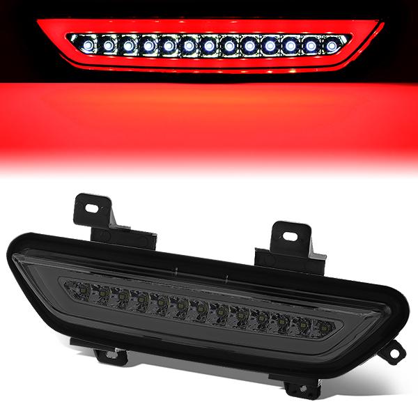 Nuvision Lighting, 15-18 Ford Mustang LED Tube Lower 3rd Brake Light - Smoked Lens