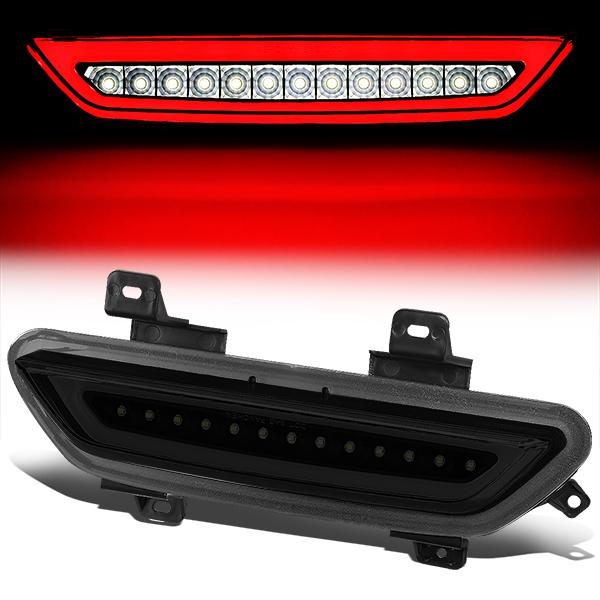 Nuvision Lighting, 15-18 Ford Mustang LED Tube Lower 3rd Brake Light - Tinted Lens