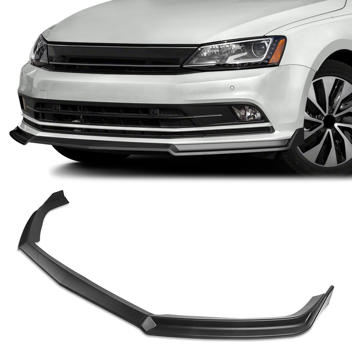 Stay Tuned Performance, 15-18 Volkswagen Jetta STP-Style Front Bumper Lip - Matte Black