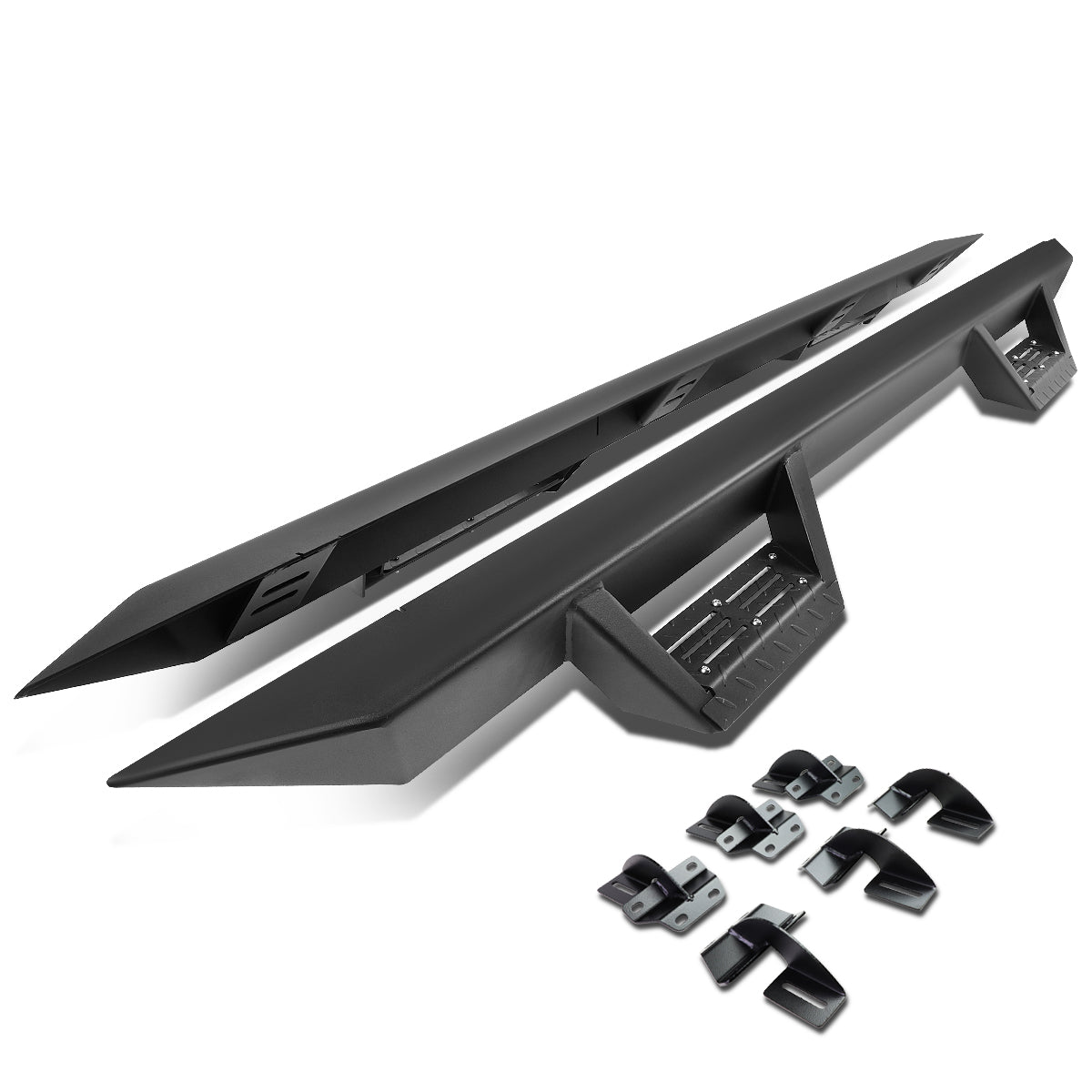 CAAP, 15-20 Ford F150 F250 F350 Super Duty Crew Cab 3"OD Drop Step Nerf Bars - Aluminum