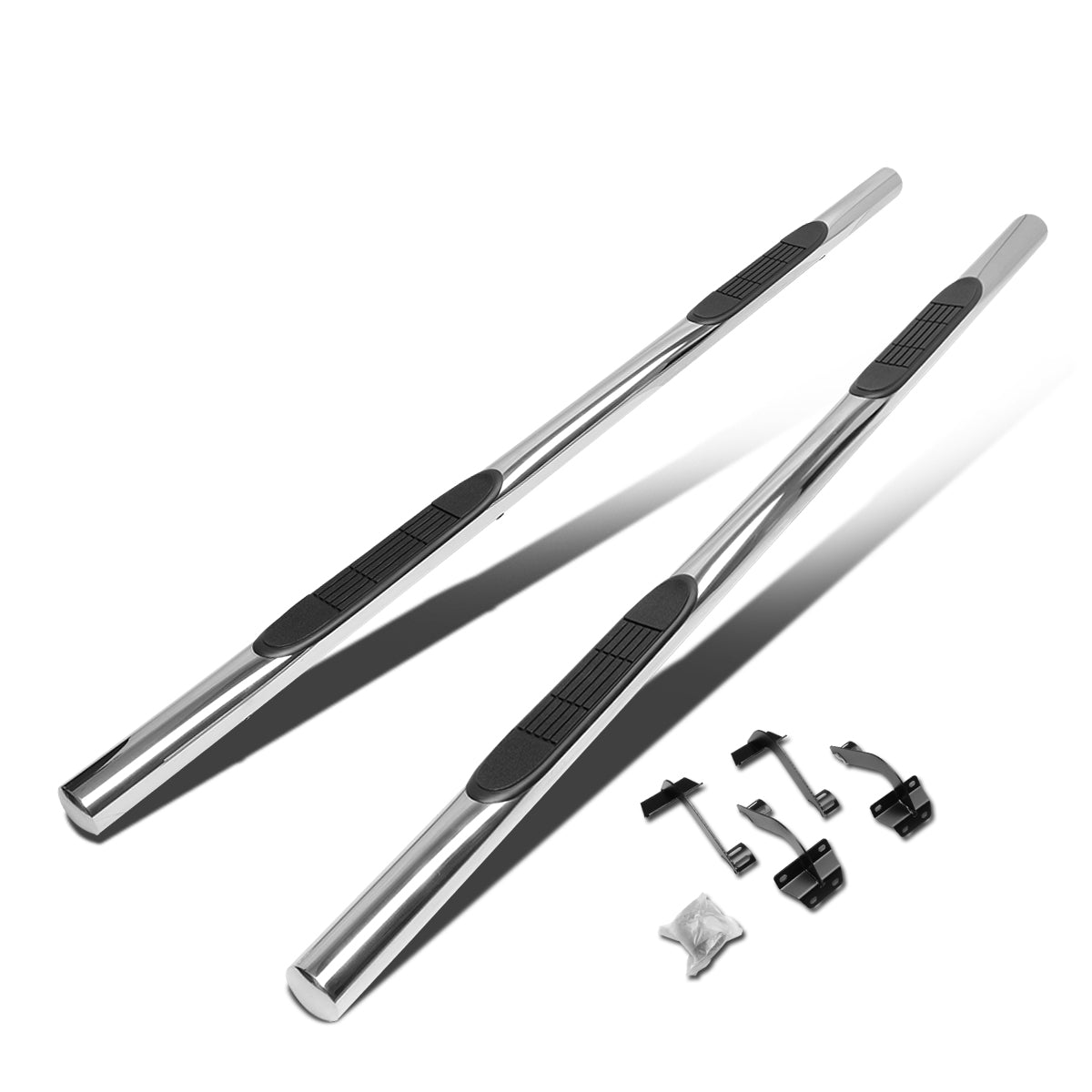 CAAP, 15-20 Ford F150 F250/F350 Super Duty Extended Cab 3"OD Side Step Nerf Bar - Stainless Steel