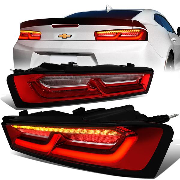 Nuvision Lighting, 16-18 Chevy Camaro LED Bar+Sequentail Turn Signal Rear Brake Tail Lights