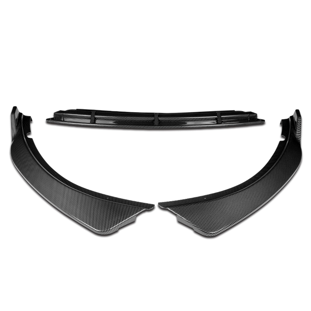 Stay Tuned Performance, 16-18 Kia Optima LX/EX/LX-Turbo Front Bumper Lip - 3 Pieces STP Style [Carbon Fiber]