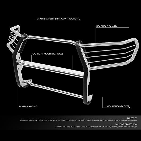 CAAP, 16-19 Toyota Tacoma Brush Grille Guard - Stainless Steel