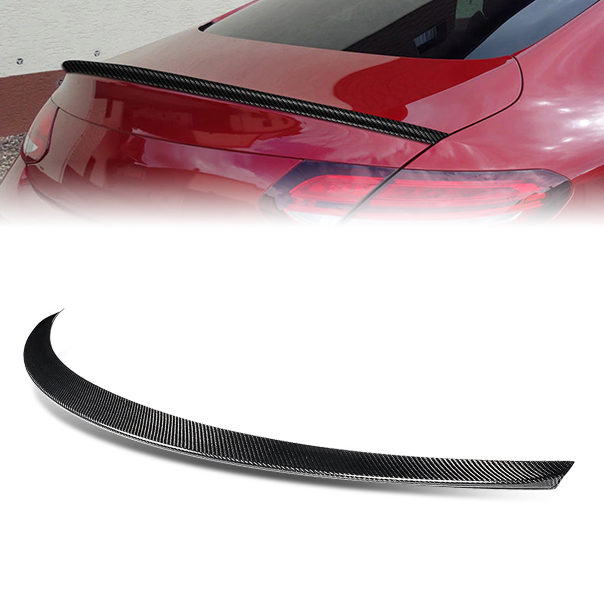 Stay Tuned Performance, 17-21 Mercedes-Benz C-Class Coupe Trunk Lid Spoiler - Carbon Fiber