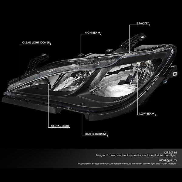 Nuvision Lighting, 17-23 Chrysler Pacifica Headlight - without Quad Lamps - Black Housing