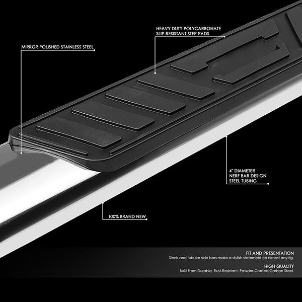 CAAP, 19-20 Ram 1500 Quad/Extended Cab 5"OD Oval Side Step Nerf Bar - Stainless Steel