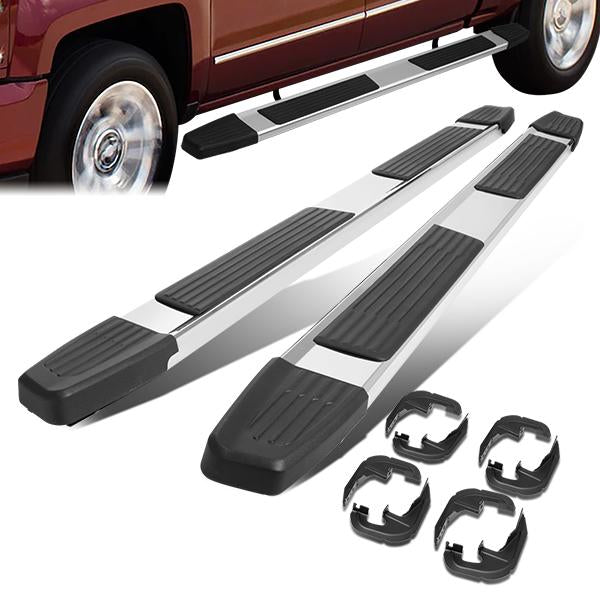 CAAP, 19-22 Chevy Silverado GMC Sierra 1500 Crew Cab 6"OD Side Step Bar Running Boards - Stainless Steel