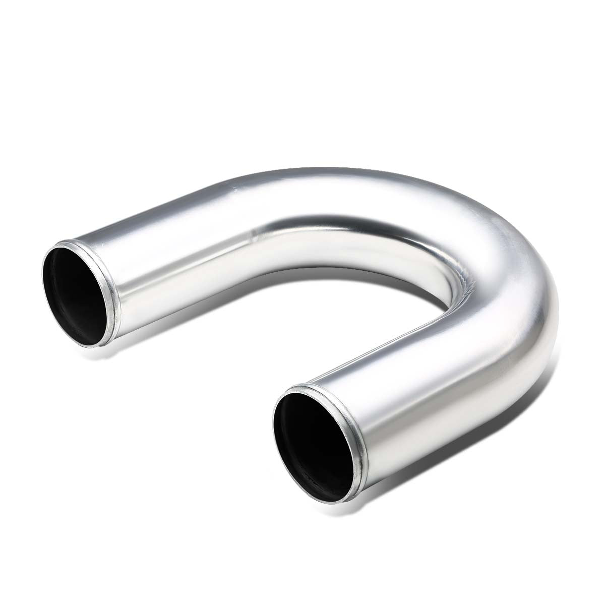 J2 Engineering, 2.5 in. OD Aluminum 180 Degrees U-Bend Exhaust Tube Pipe