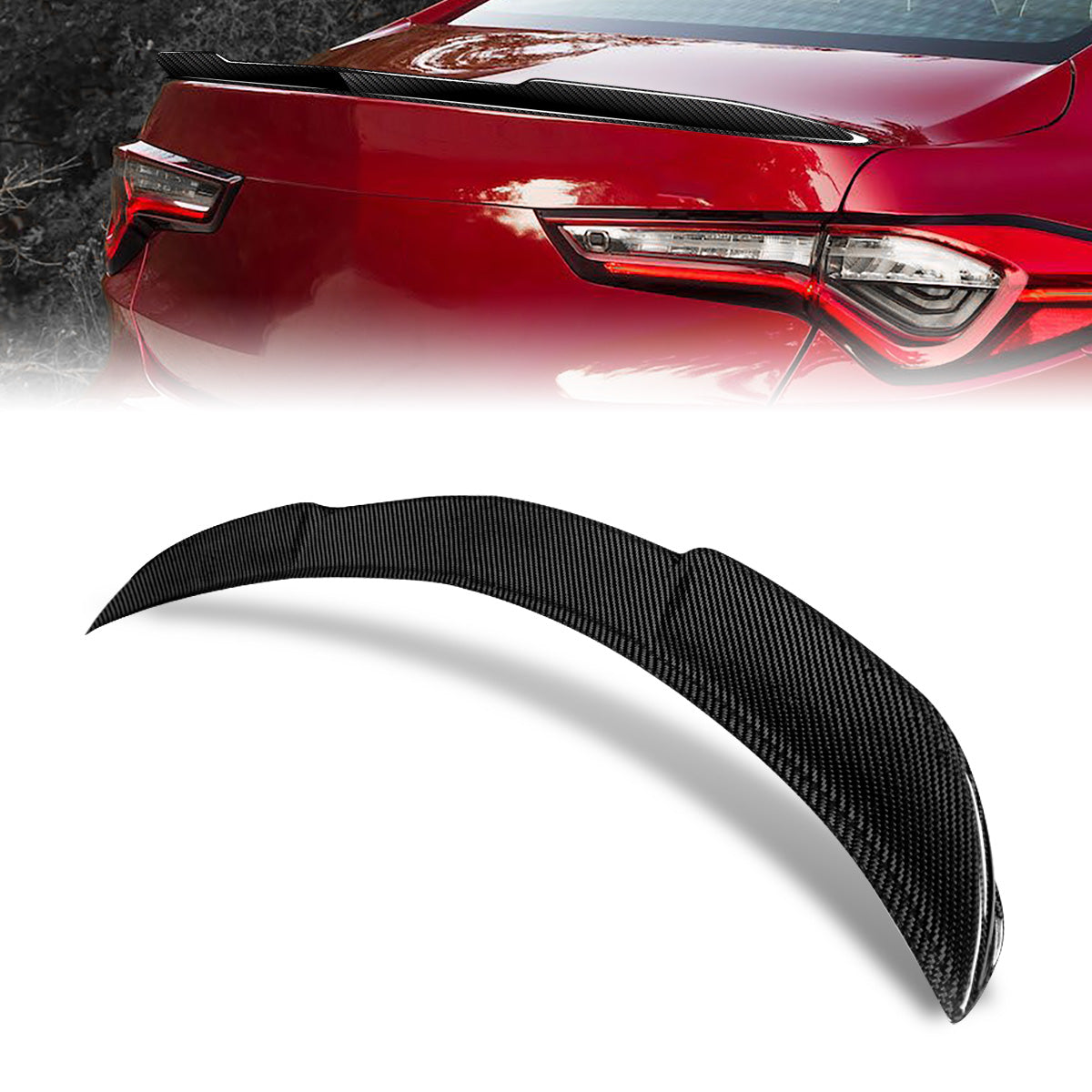 Stay Tuned Performance, 21-23 Acura TLX Type-S Style Rear Trunk Lid Spoiler - Carbon Fiber