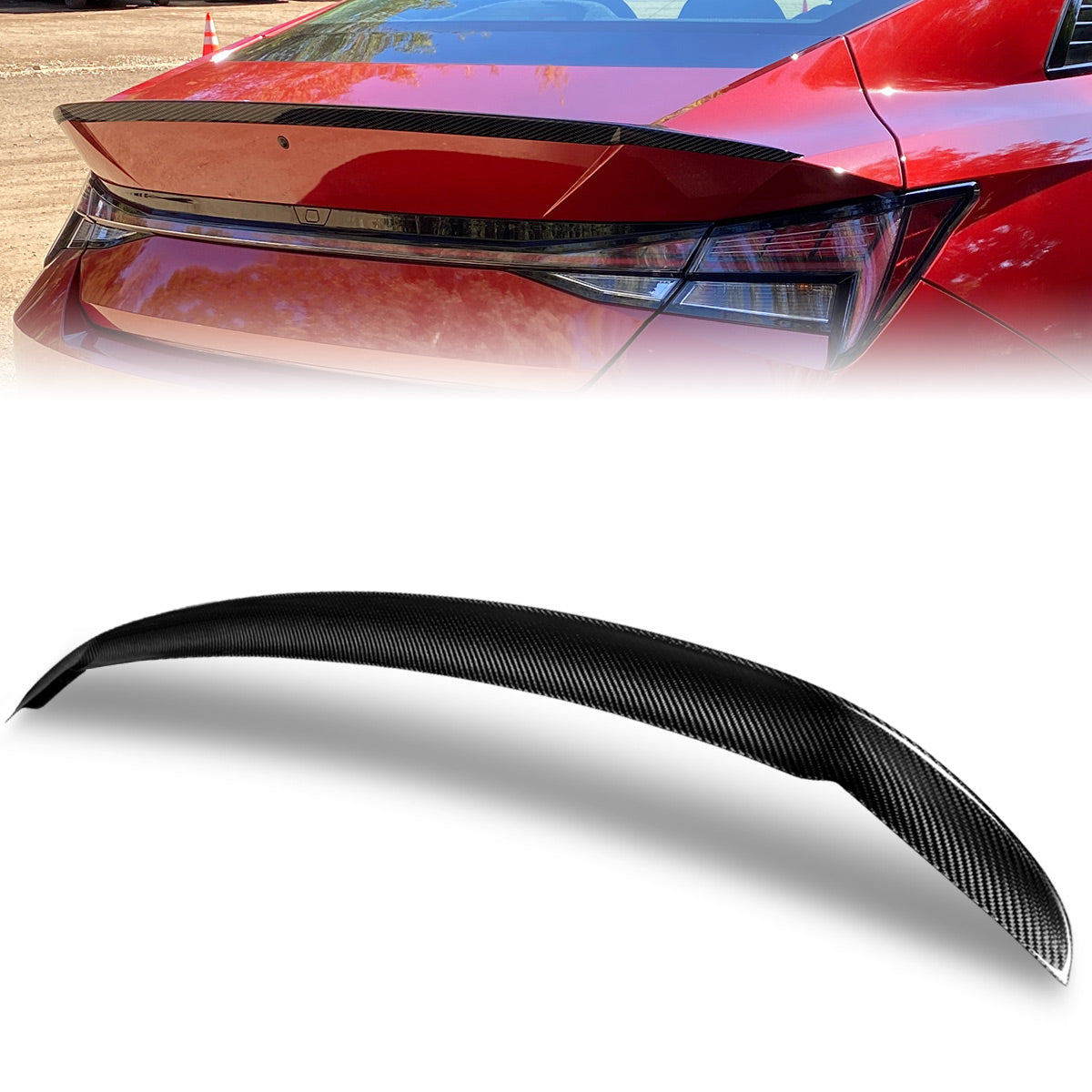 Stay Tuned Performance, 21-23 Hyundai Elantra OE-Style Trunk Lid Spoiler - Carbon Fiber