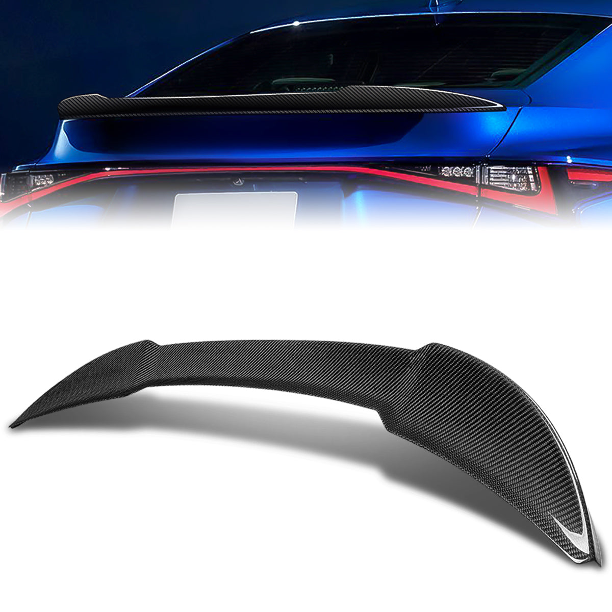 Stay Tuned Performance, 21-23 Lexus IS300 / IS350 / IS500 Sedan F-Style Trunk Lid Spoiler - Carbon Fiber