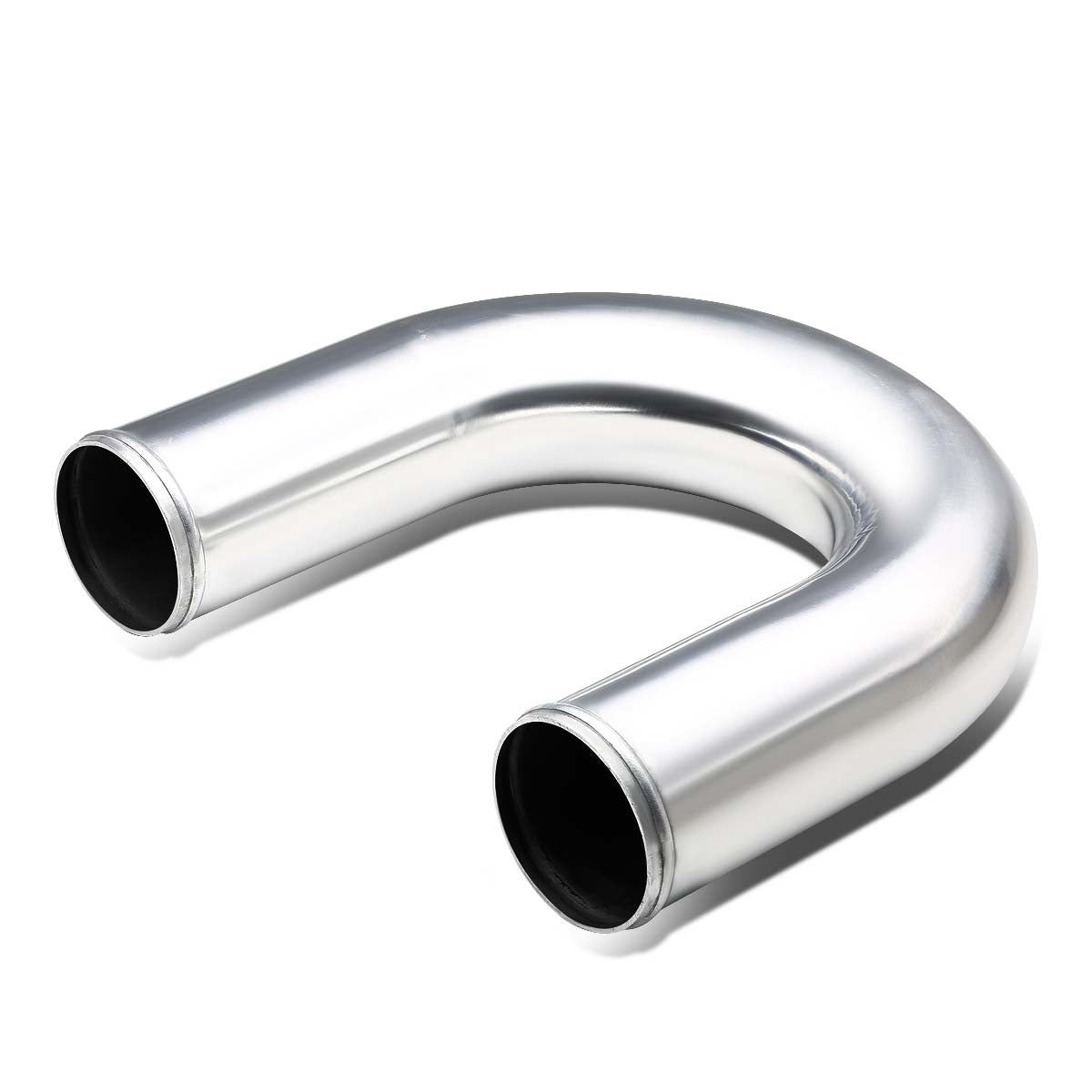 J2 Engineering, 3 in. OD Aluminum 180 Degrees U-Bend Exhaust Tube Pipe