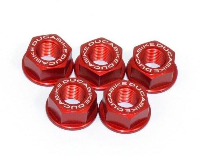 Ducabike, 5DSB01 - DUCABIKE Ducati Rear Sprocket Carrier Nuts set (M10x1.0)