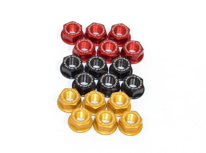 Ducabike, 6DSB01 - DUCABIKE Ducati Rear Sprocket Carrier Nuts set (M10x1.0)