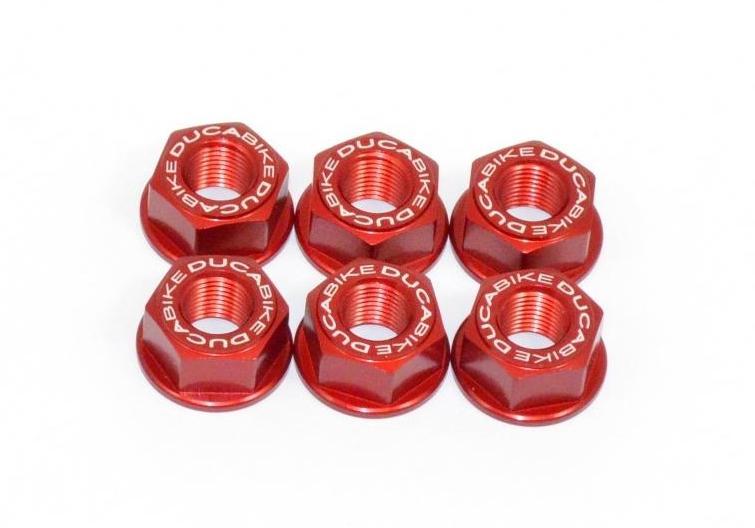 Ducabike, 6DSB02 - DUCABIKE Ducati Rear Sprocket Carrier Nuts set