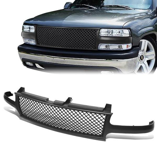 CAAP, 99-02 Chevy Silverado 00-06 Suburban 1500 2500 Front Grille - Diamond Mesh