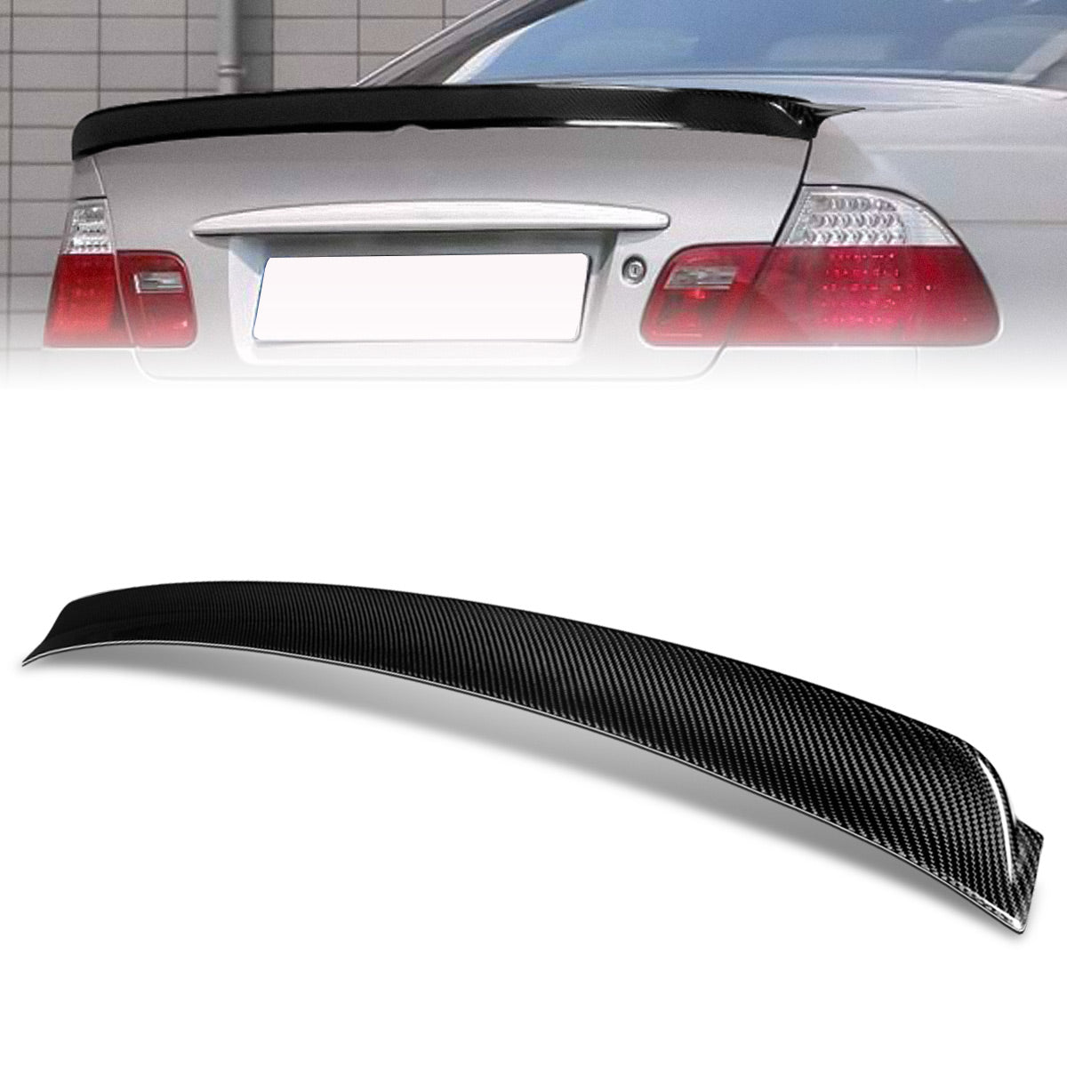 Stay Tuned Performance, 99-05 BMW M3 330Ci 325Ci Coupe STP-Style Rear Trunk Lid Spoiler - Carbon Fiber