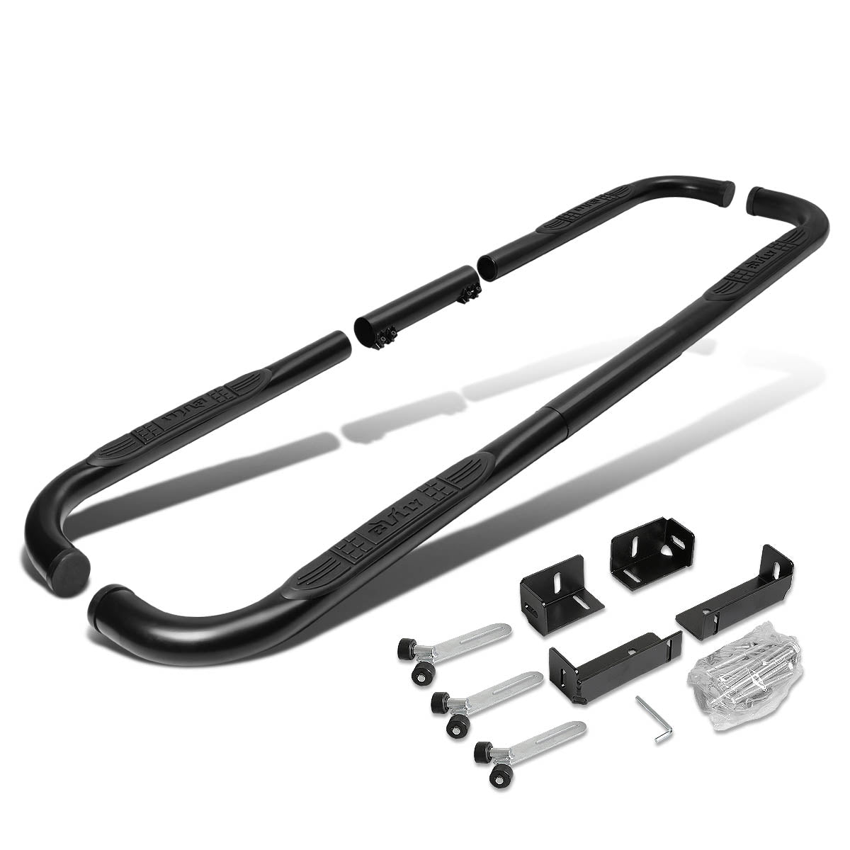 CAAP, 99-16 Chevrolet Silverado GMC Sierra Extended/Crew Cab 3"OD Side Step Bar - Powder Coated Steel