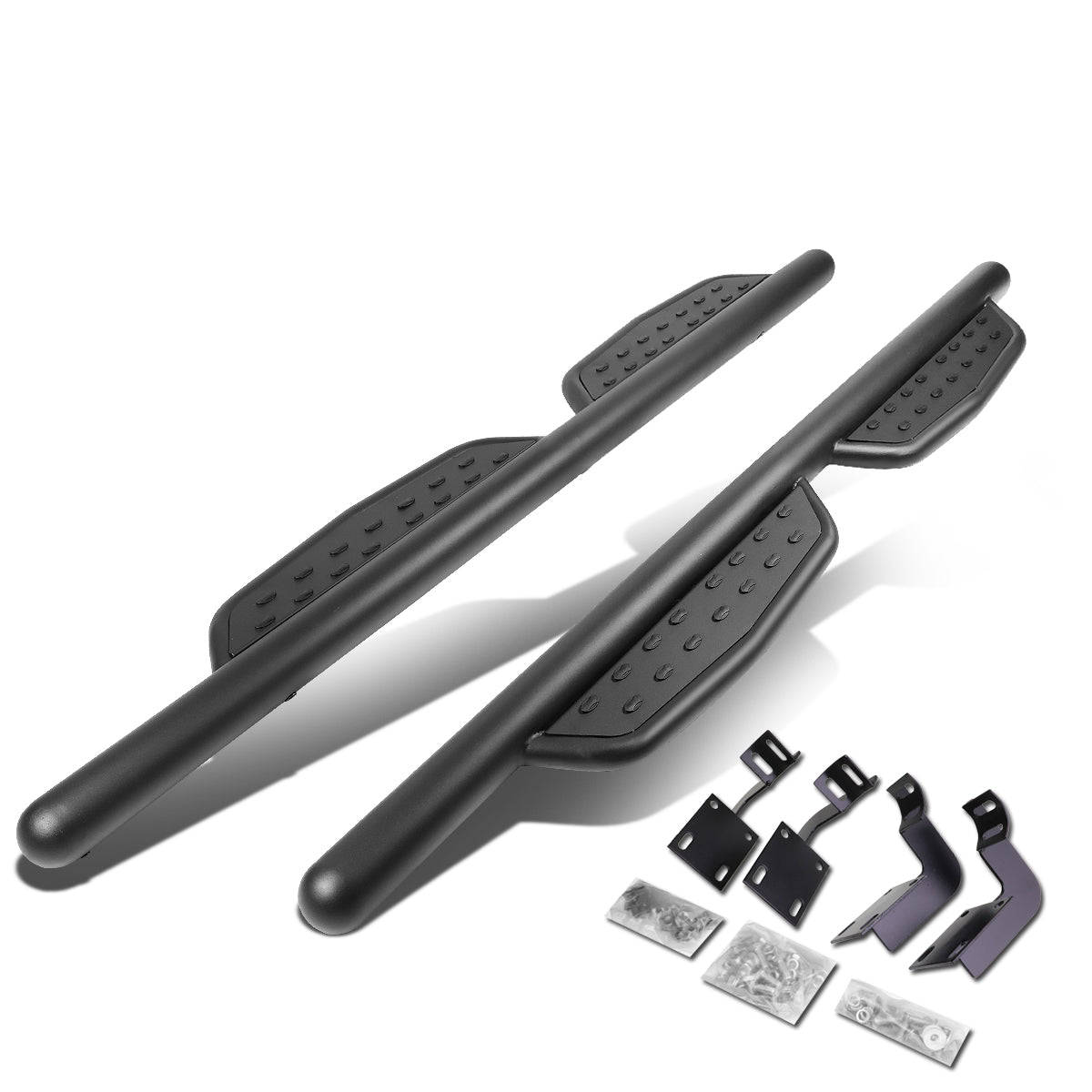 CAAP, 99-16 Ford F250 F350 F450 F550 Super Duty Extended Cab 3"OD Tubing Nerf Step Bars - Aluminum