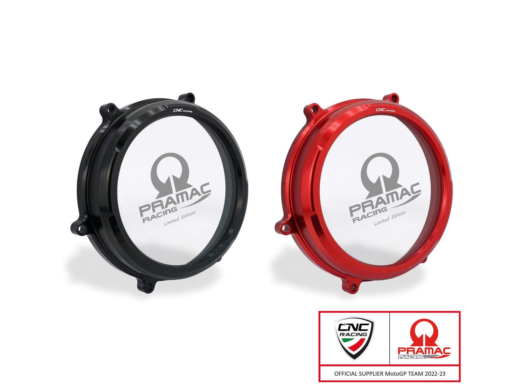 CNC Racing, CA202PR - CNC RACING Ducati Panigale V2 / Streetfighter Clear Clutch Cover (Pramac edition)