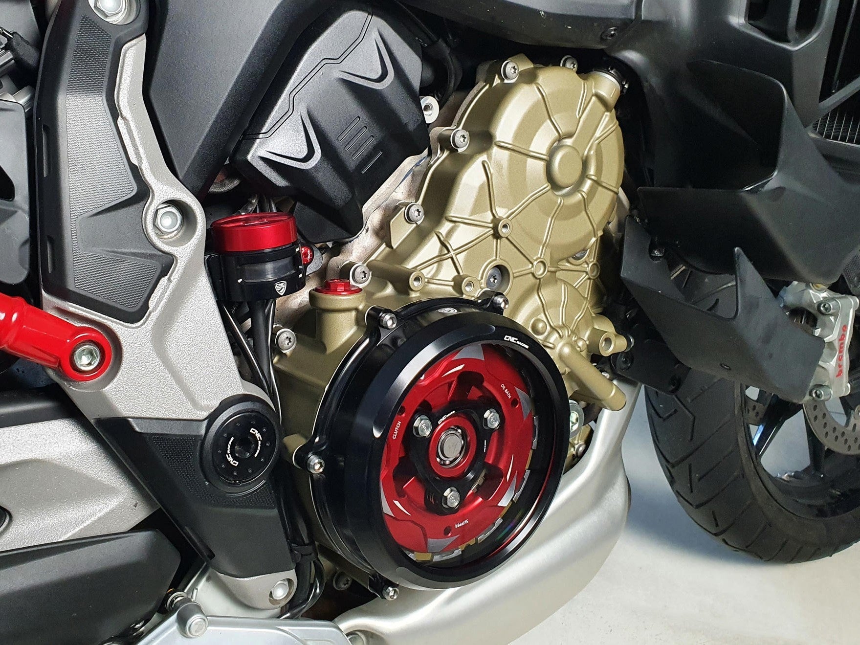 CNC Racing, CA210 - CNC RACING Ducati Multistrada V4 (2021+) Clear Clutch Cover + Conversion Kit