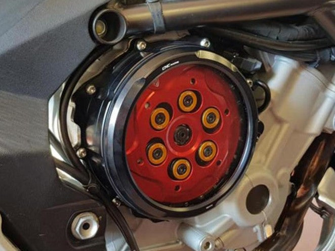 CNC Racing, CA300 - CNC RACING MV Agusta Oil Bath Clear Clutch Cover (hydraulic control)